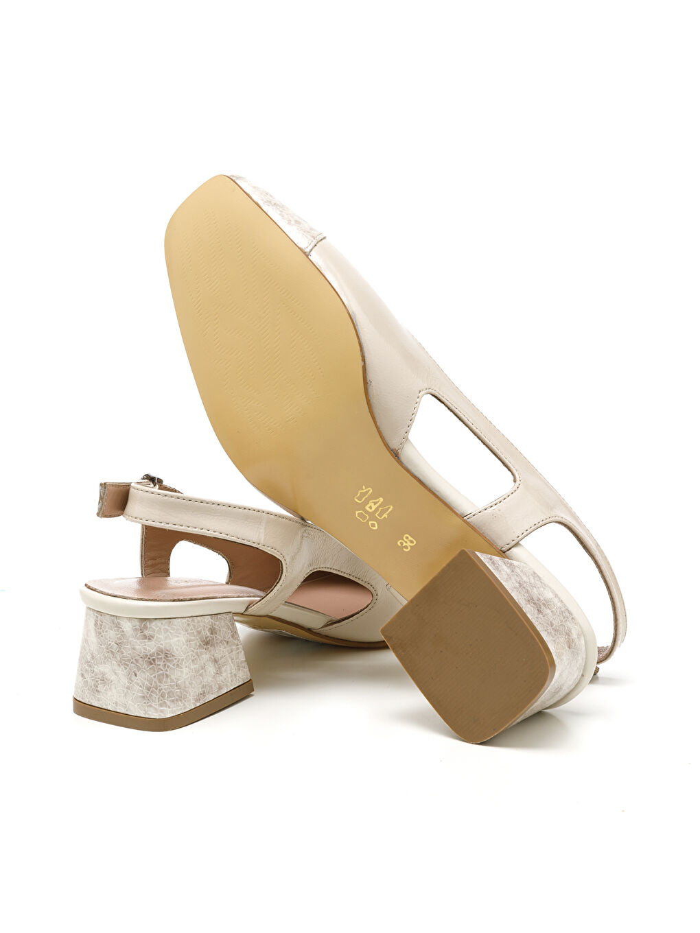 Kadın Sandalet MAR-25Y-133-821 Bej Rugan-Bej Yılan-4