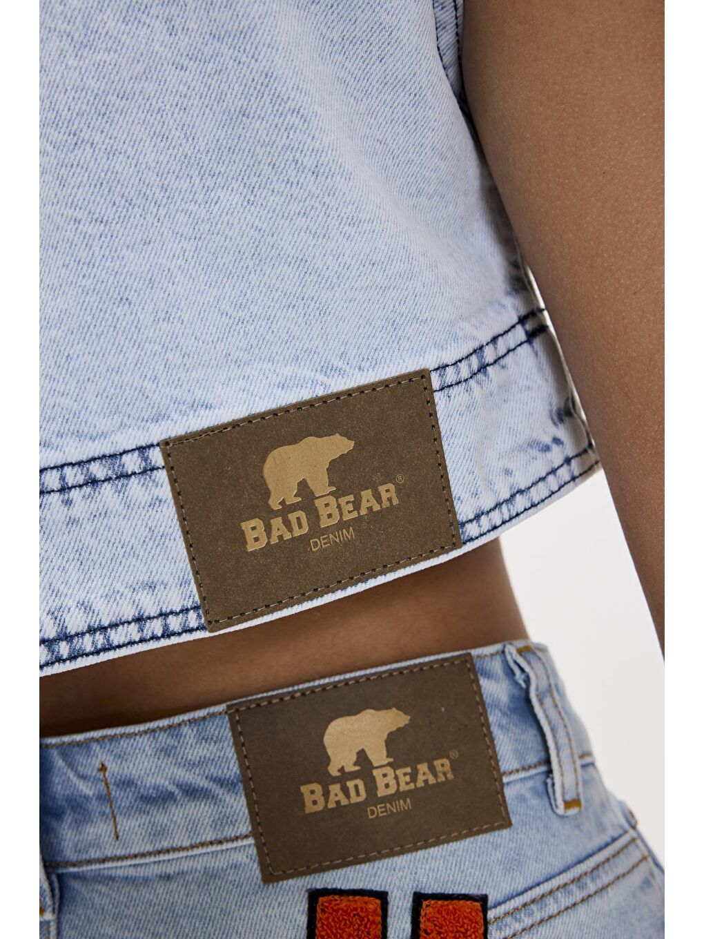 Bad Bear Buz Mavisi Veronica Ocean Blue Kadın Denim Crop - 5