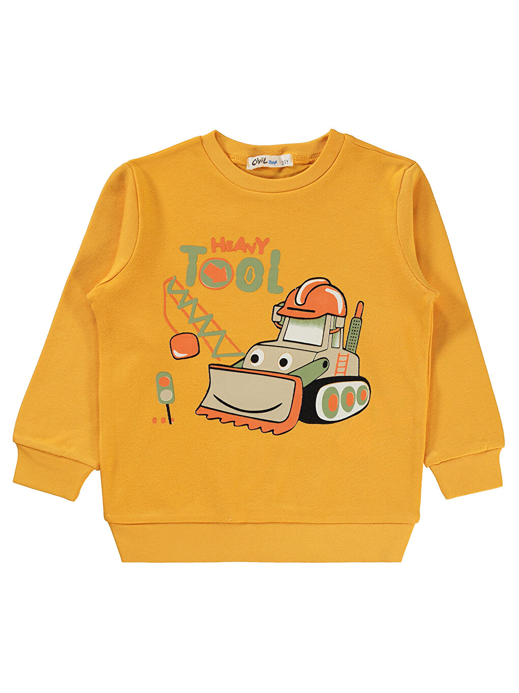 Civil A.Hardal Erkek Çocuk Sweatshirt 2-5 Yaş Hardal