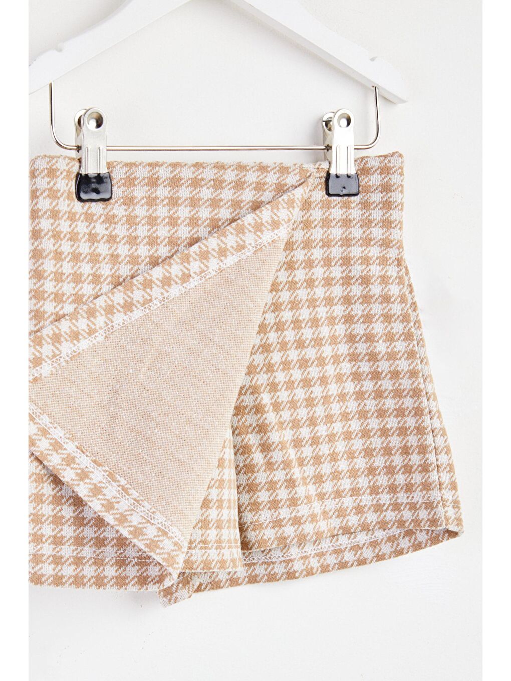 Bej Kız Çocuk Vizon Etek Görünümlü Şort - 25073-1