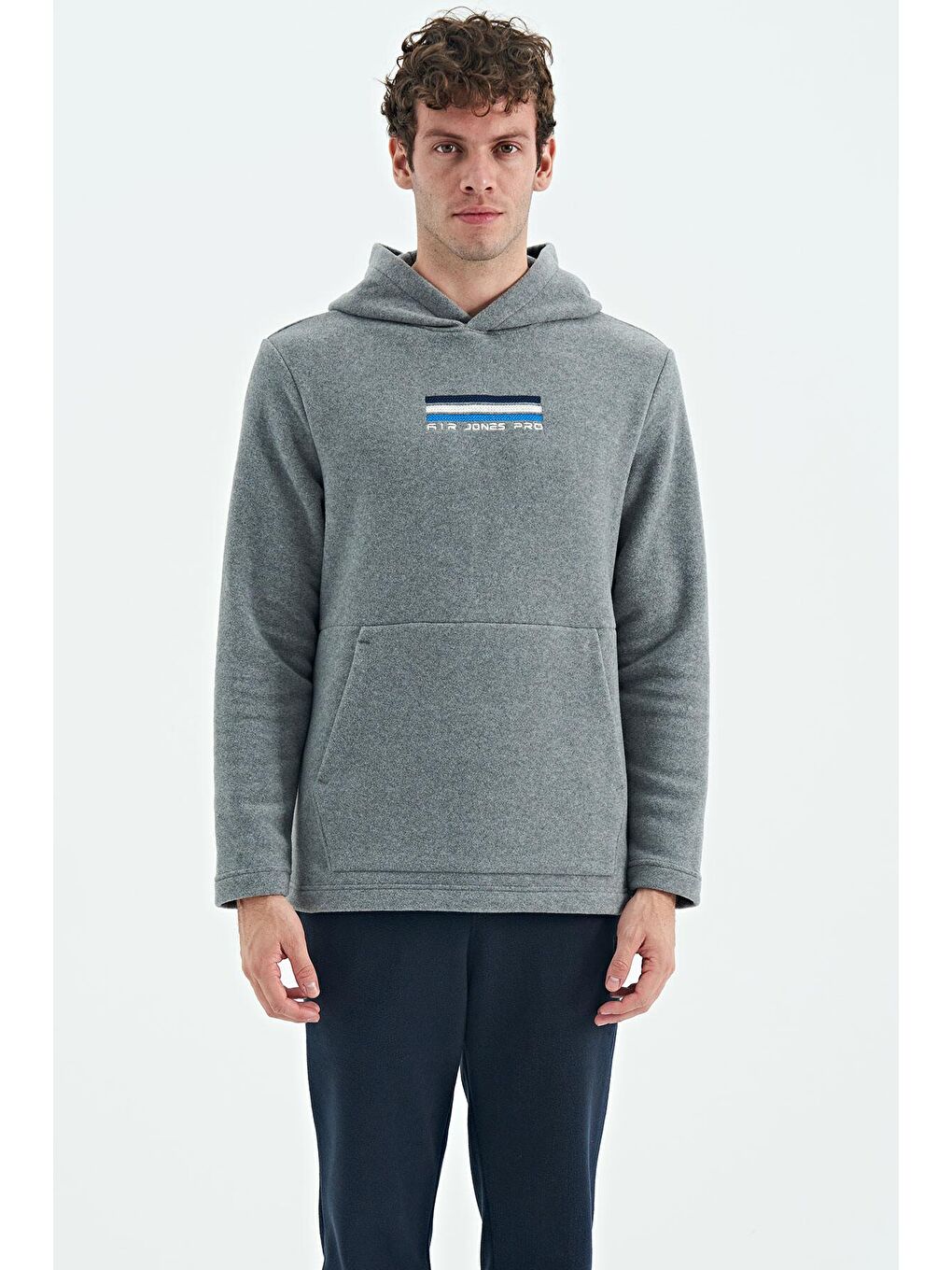 AIR JONES Hern Gri Melanj Erkek Polar Sweatshirt - 88301