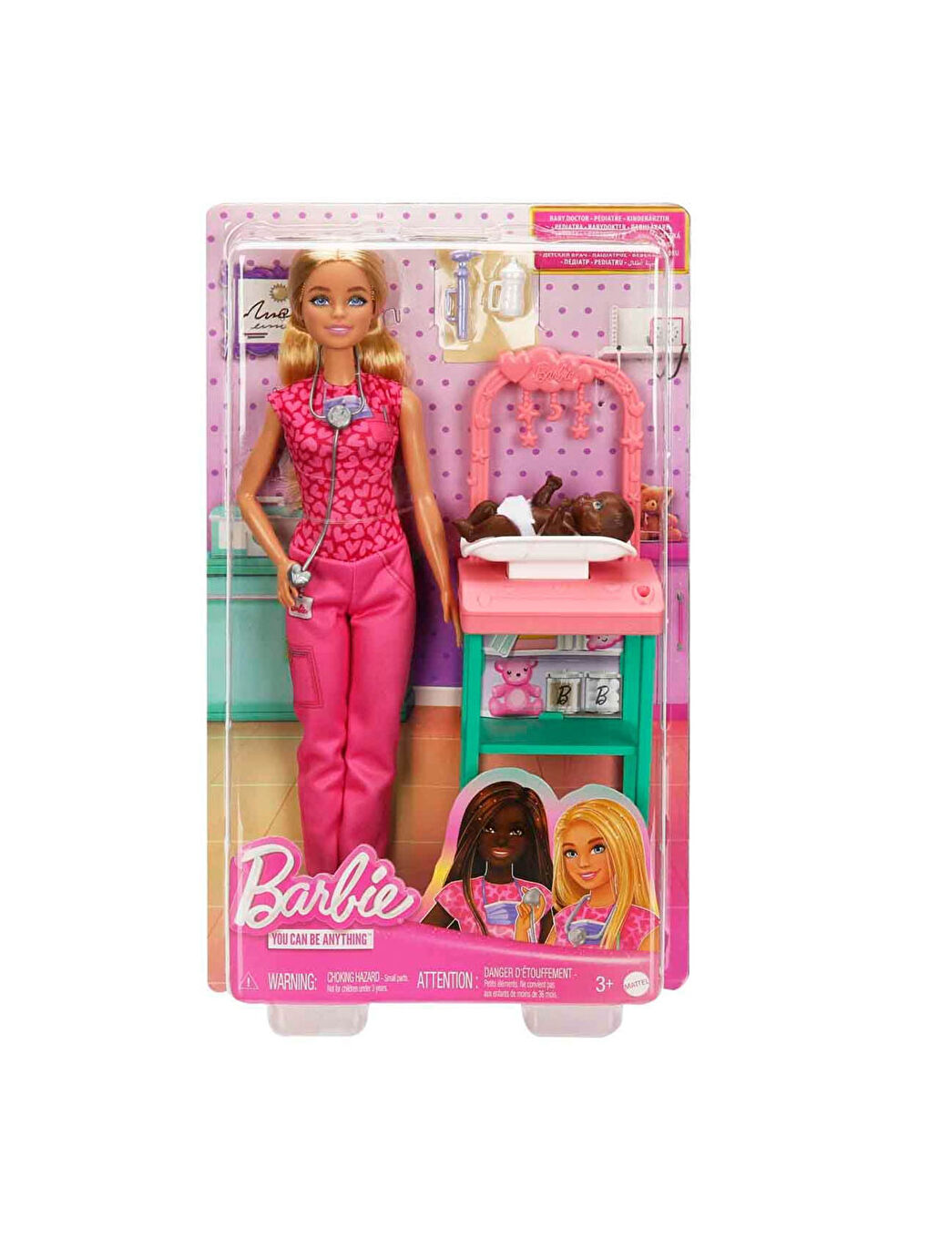 Barbie Bakım Temalı Kariyer Oyun Setleri Doktor Bebek JCR72-1