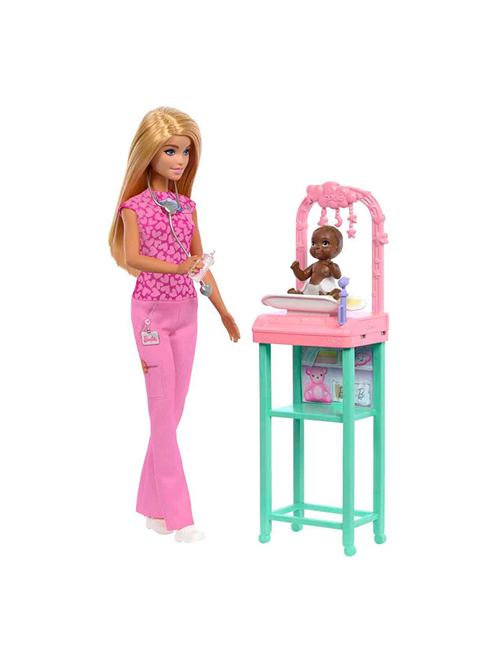 Barbie Bakım Temalı Kariyer Oyun Setleri Doktor Bebek JCR72-4