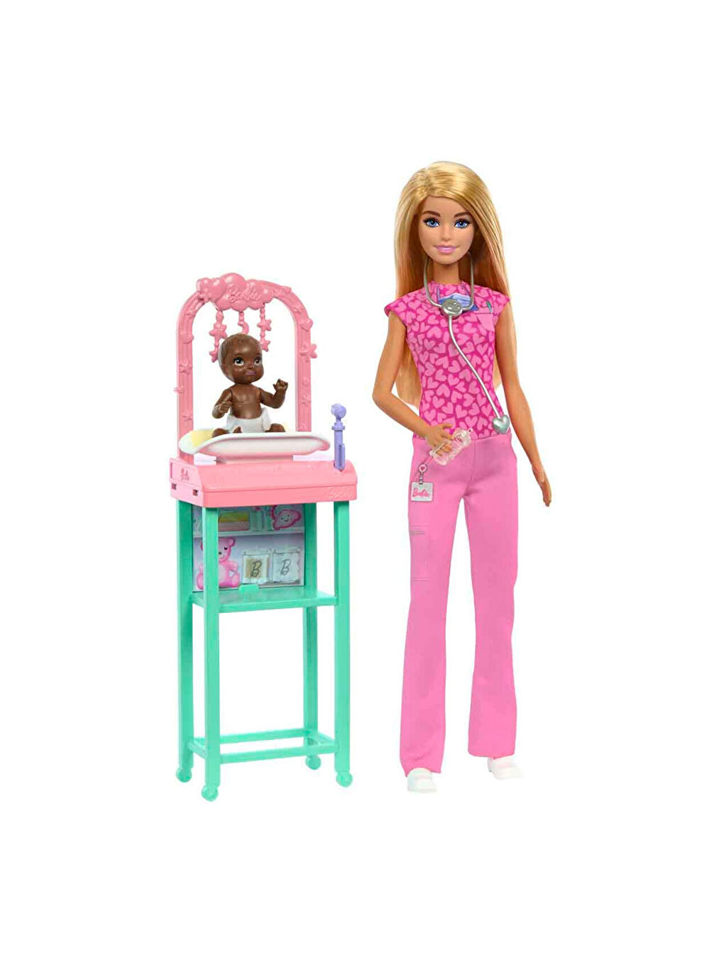 Barbie Bakım Temalı Kariyer Oyun Setleri Doktor Bebek JCR72-5