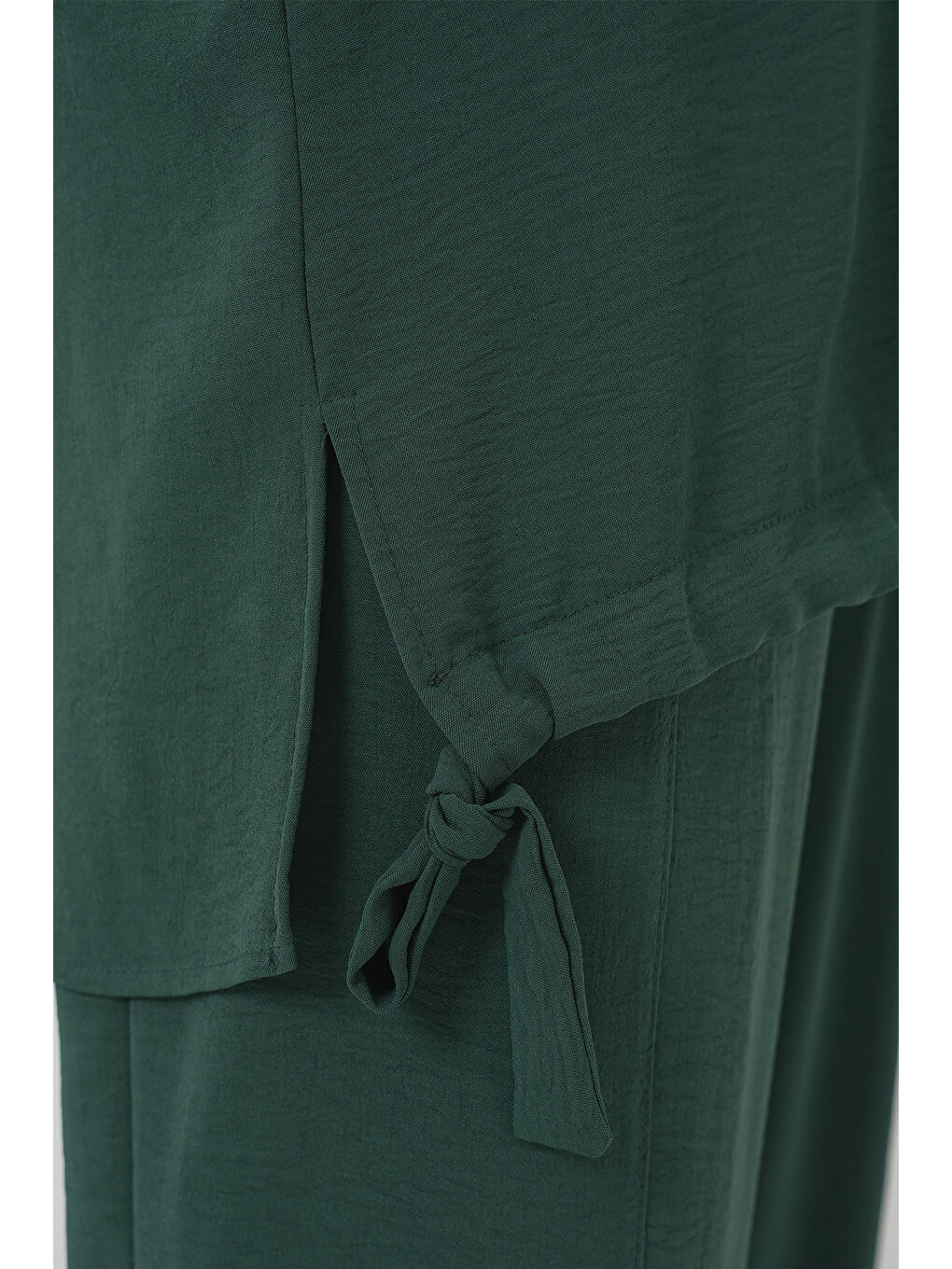 6682 Tunik Pantolon İkili Takım - Zümrüt Yeşili-4