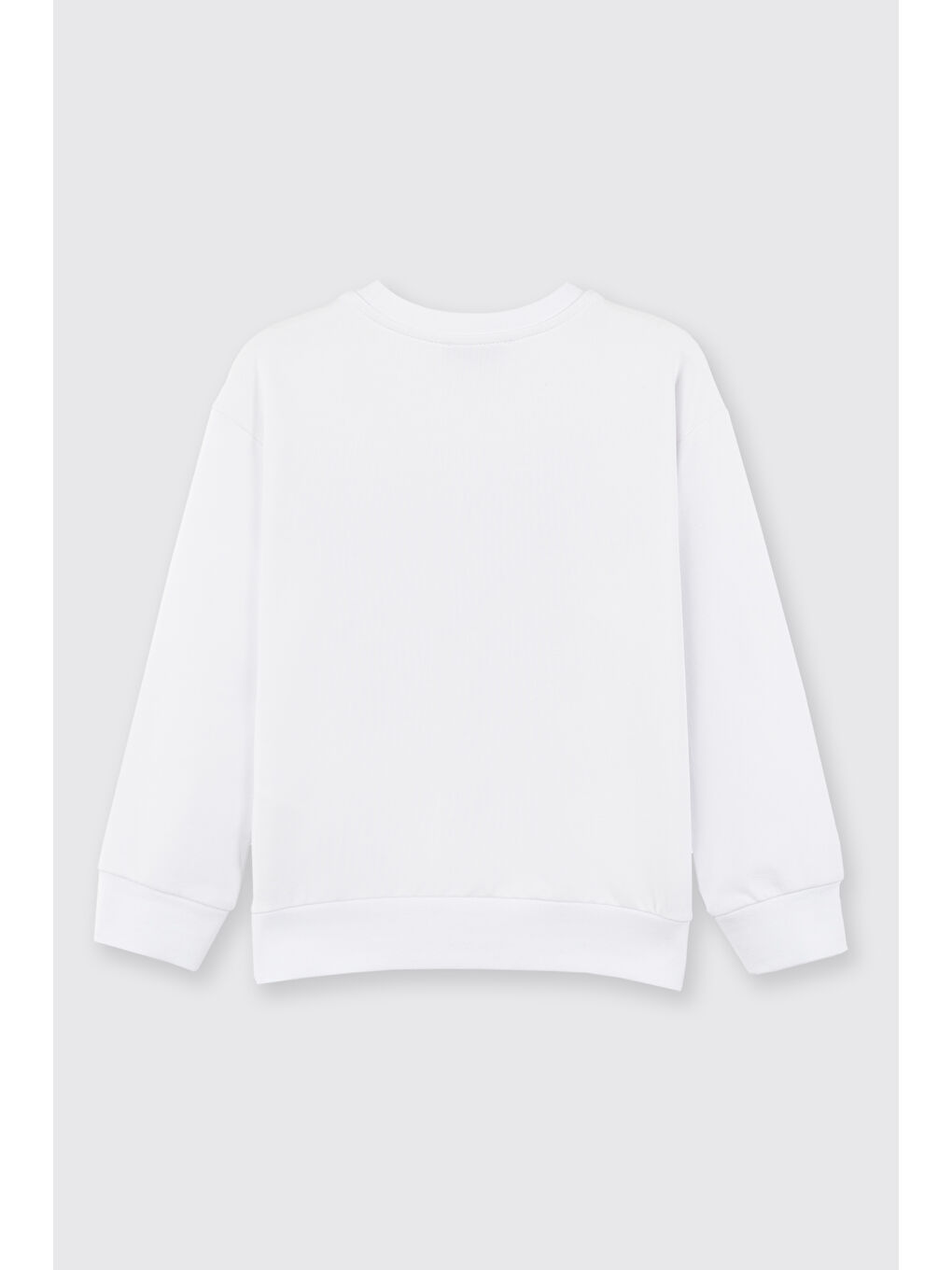 Beyaz Kız Çocuk Sweatshirt Siyah-1