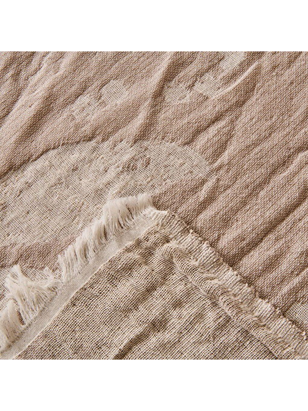 Evidea Soft Palmyra Çift Kişilik Müslin Pike - Bej - 230x240 cm - 2