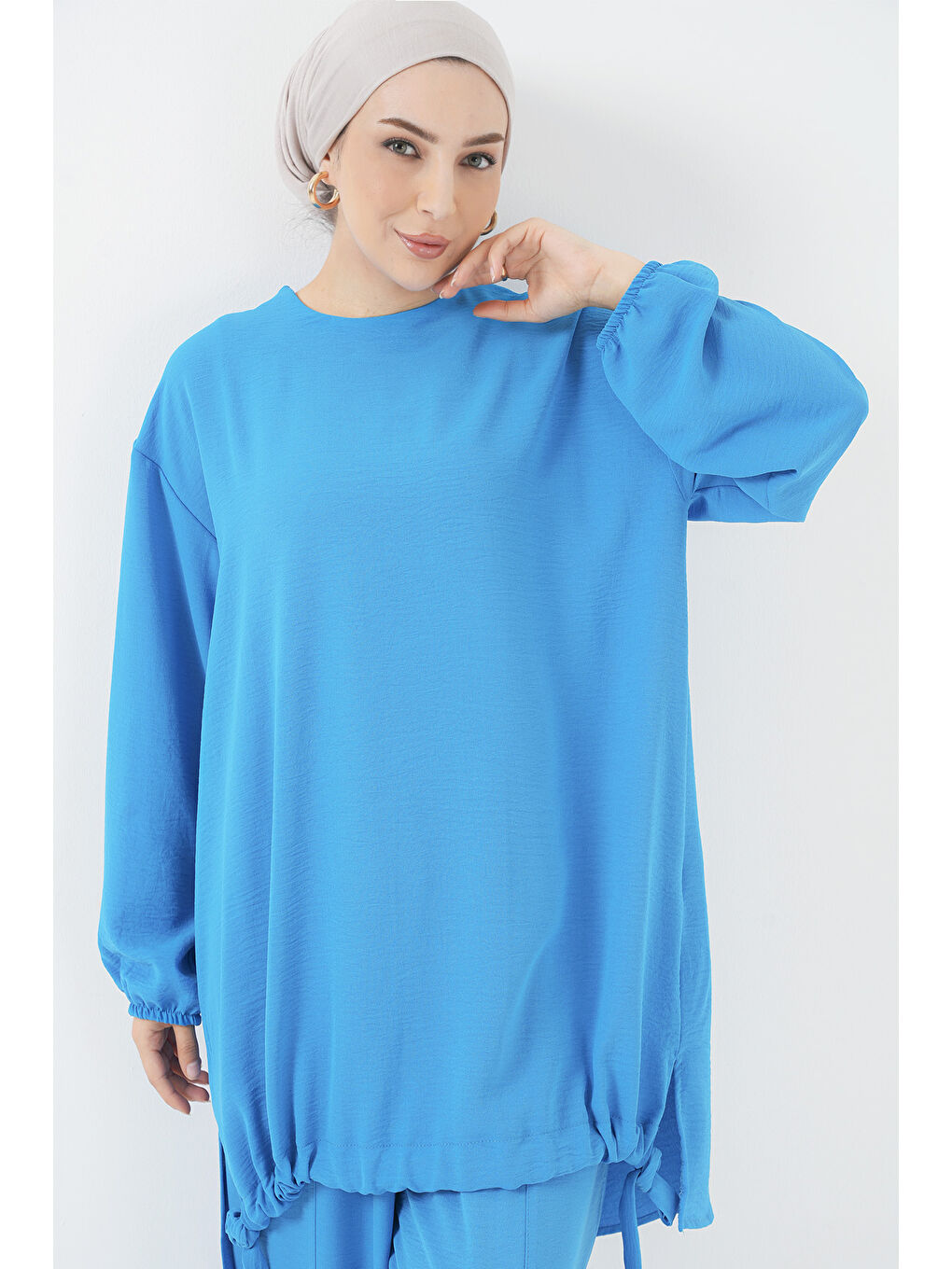 Mavi 6682 Tunik Pantolon İkili Takım - Saks-1