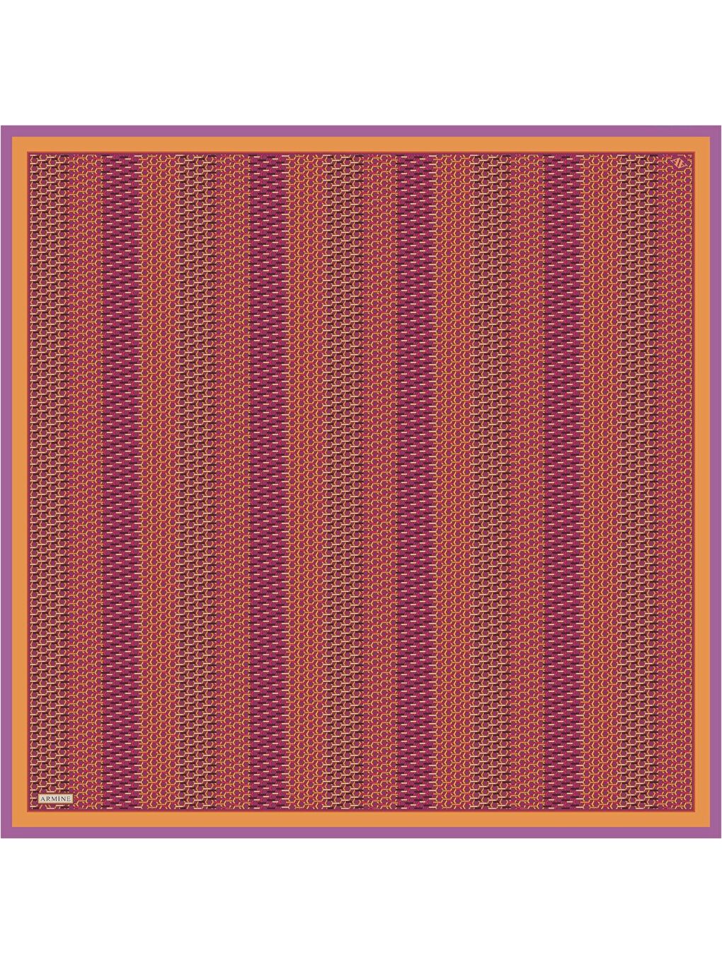 Karışık Çiçek Desenli Saf İpek Twill Eşarp 9319 54-1