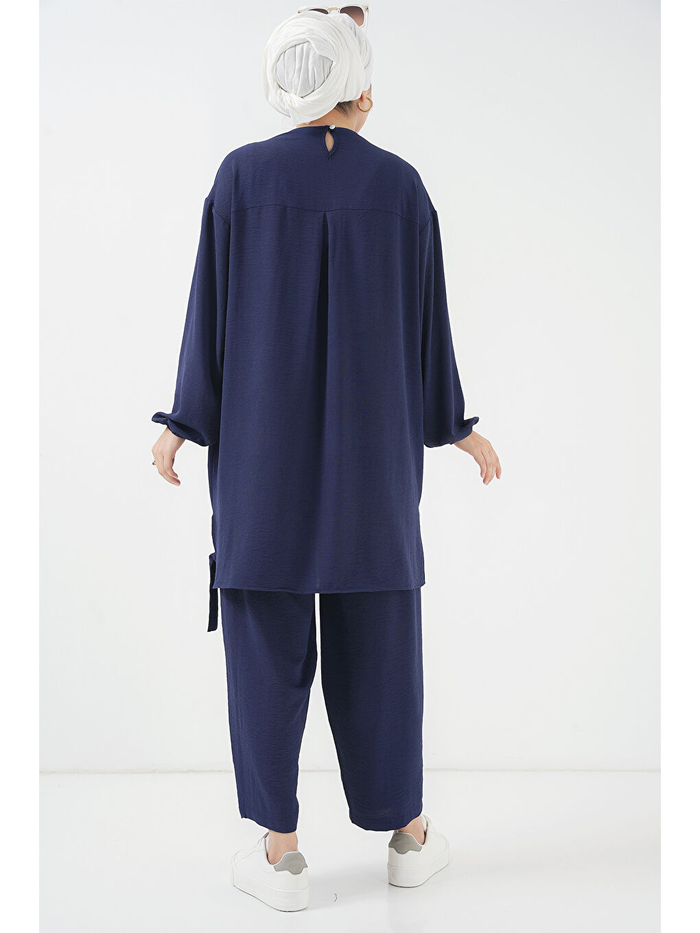 6682 Tunik Pantolon İkili Takım - Lacivert-4