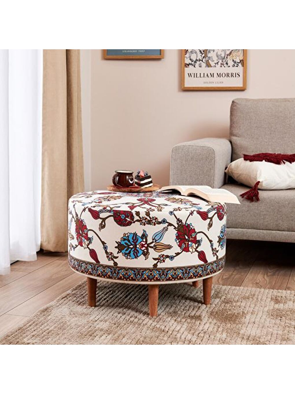 Karışık Rimini Puf - Renkli