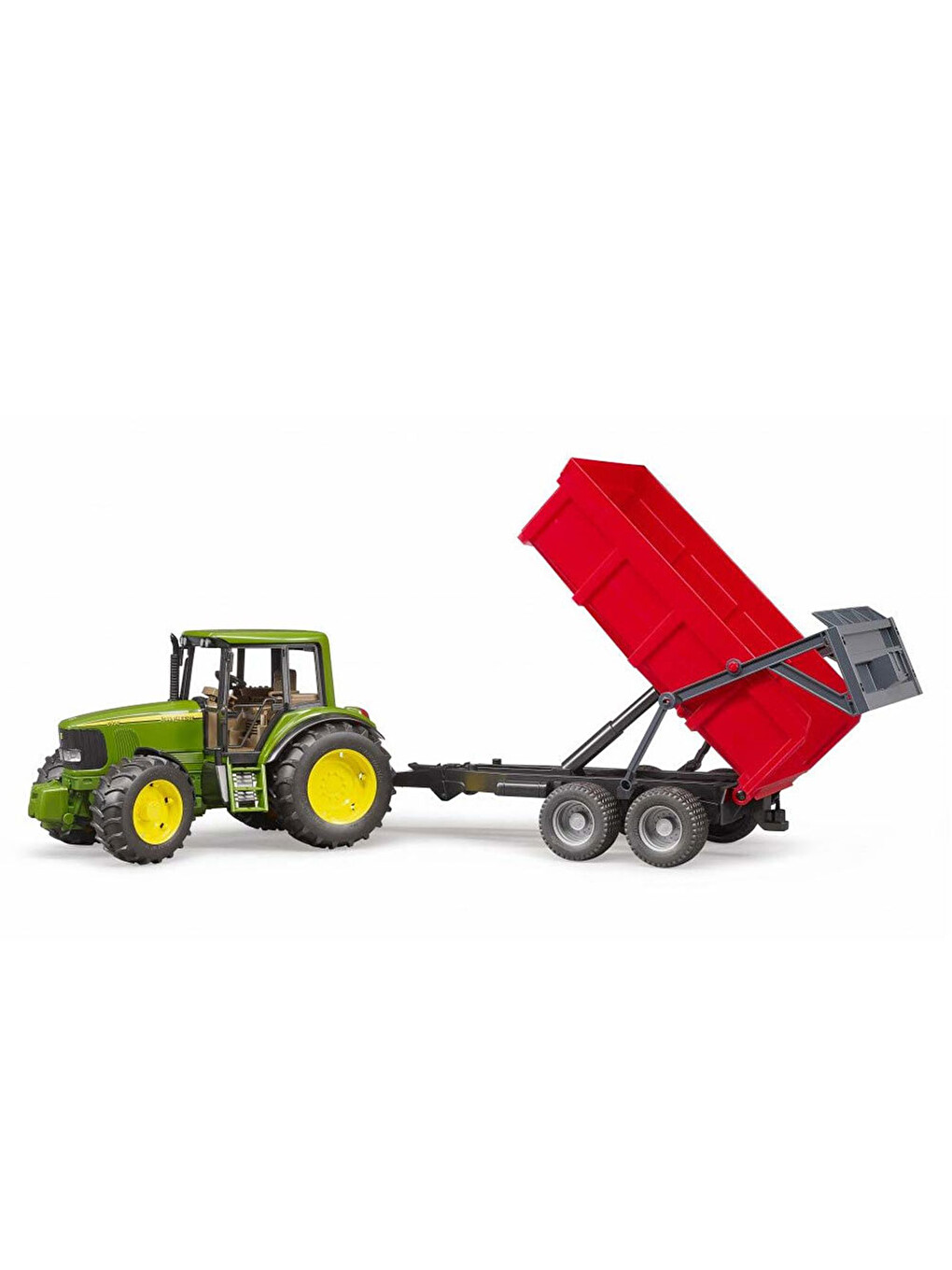 John Deere 6920 Traktör Ve Kırmızı Römork 02057-1