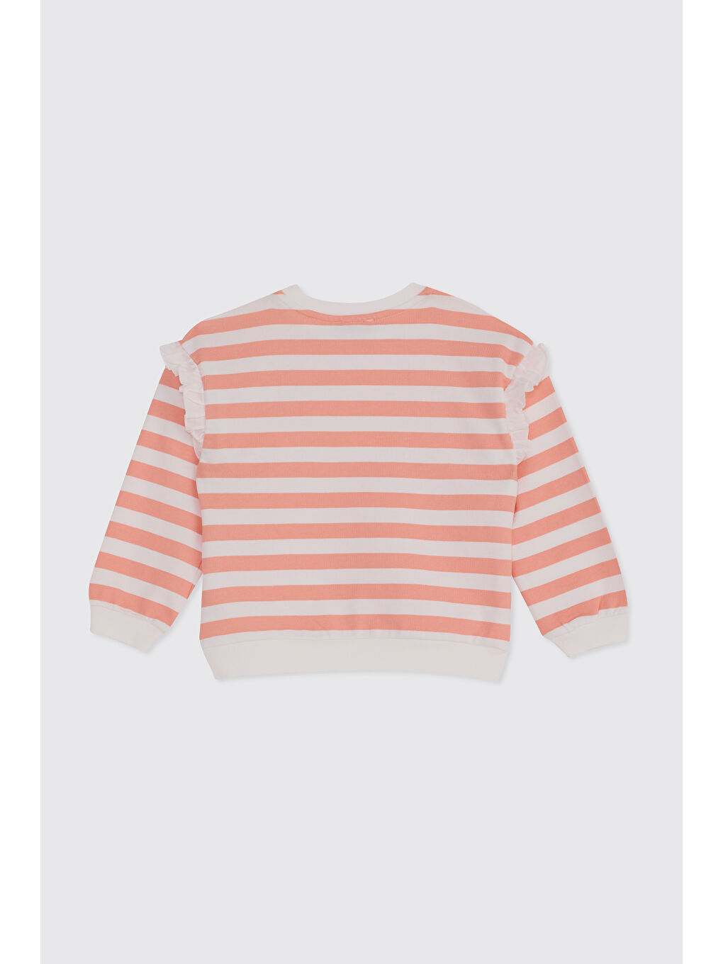 Kız Çocuk Baskı Detaylı Sweatshirt Ekru-1