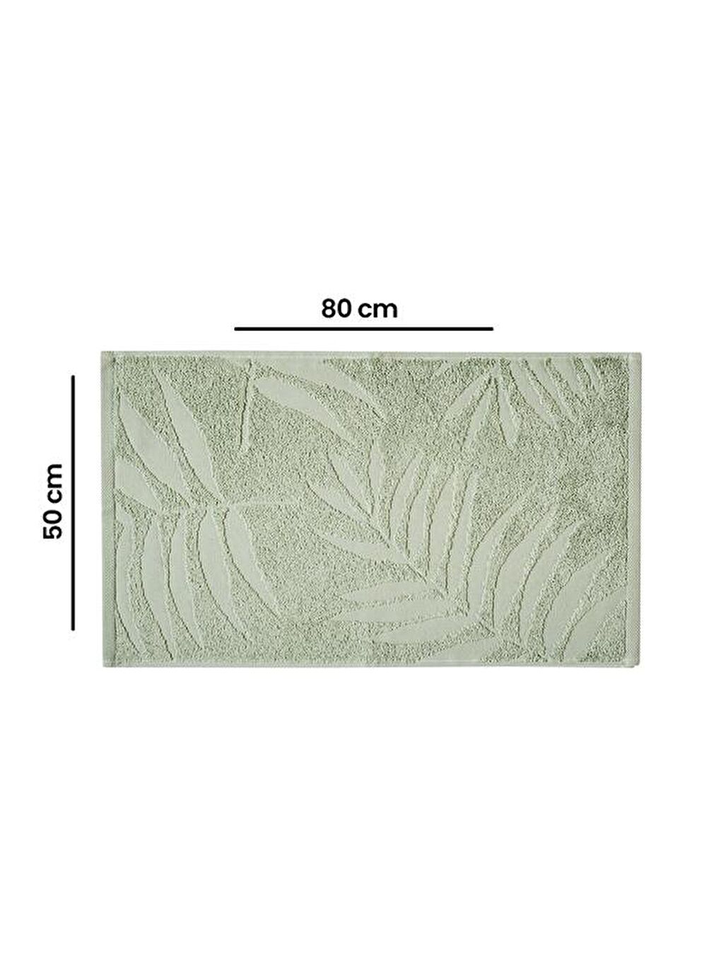 Botanical Yüz Havlusu - Yeşil - 50x80 cm-4