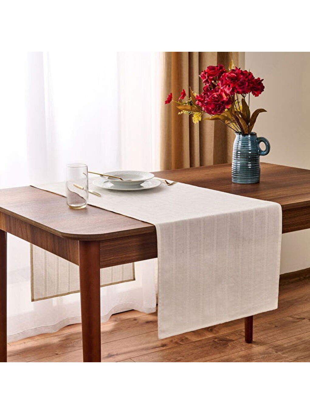 Soft Breeze Runner - Kırık Beyaz - 40x135 cm