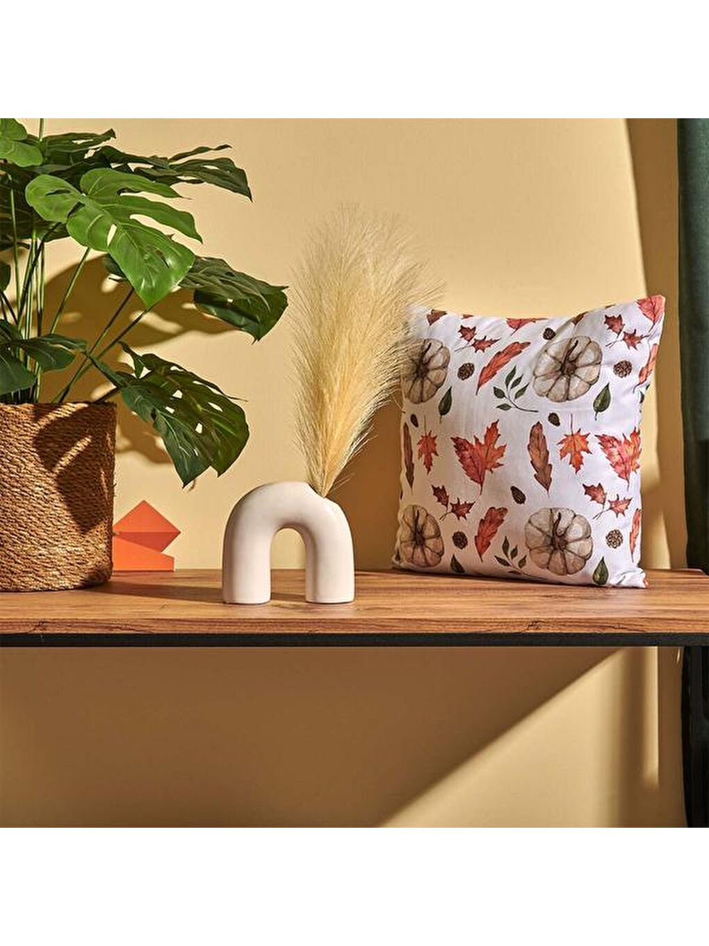 Ekru Dekoratif Tüy - Krem - 44 cm