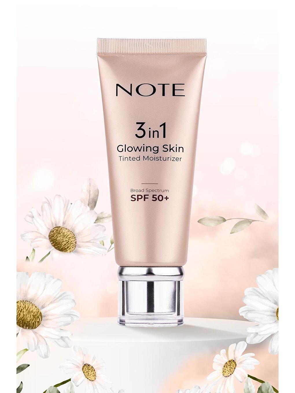 Note Cosmetique Ten Rengi Skin Tinted Moisturizer 50 SPF+ Işıltılı Aydınlatıcı Krem - 5