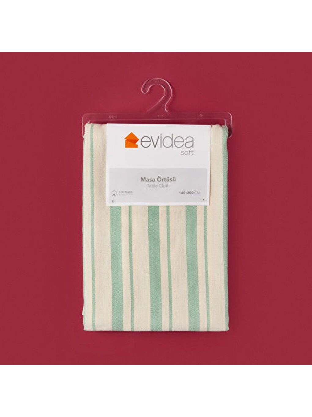 Lila Soft Alno Masa Örtüsü - Ekru / Yeşil - 140x200 cm-1