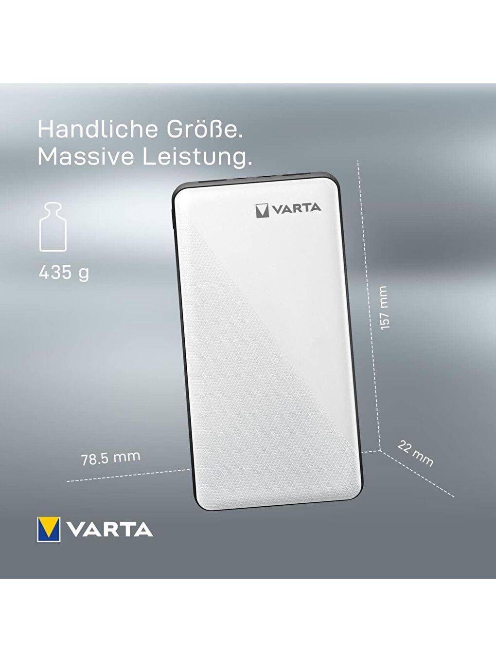 Varta Beyaz Power Bank Energy 20000 mAh Taşınabilir Şarj Cihazı - 2