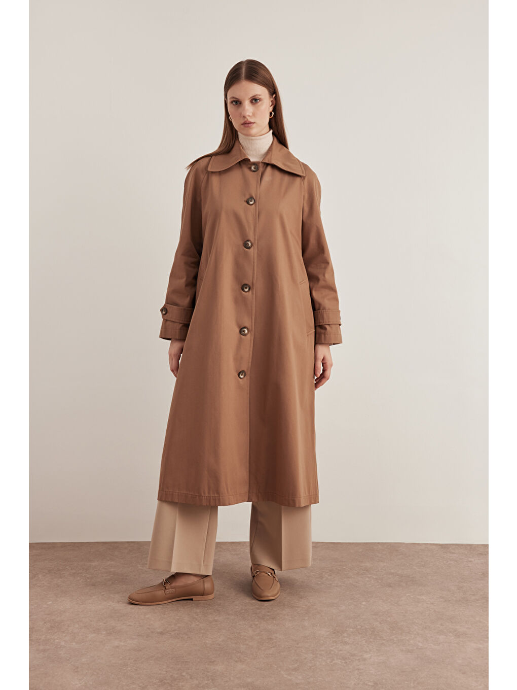 Kahverengi 7161112 Reglan Trençkot