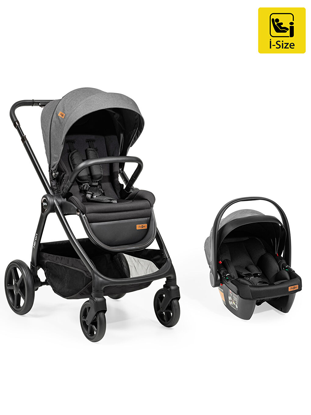 Baby2Go Heron Travel Sistem Bebek Arabası Gri