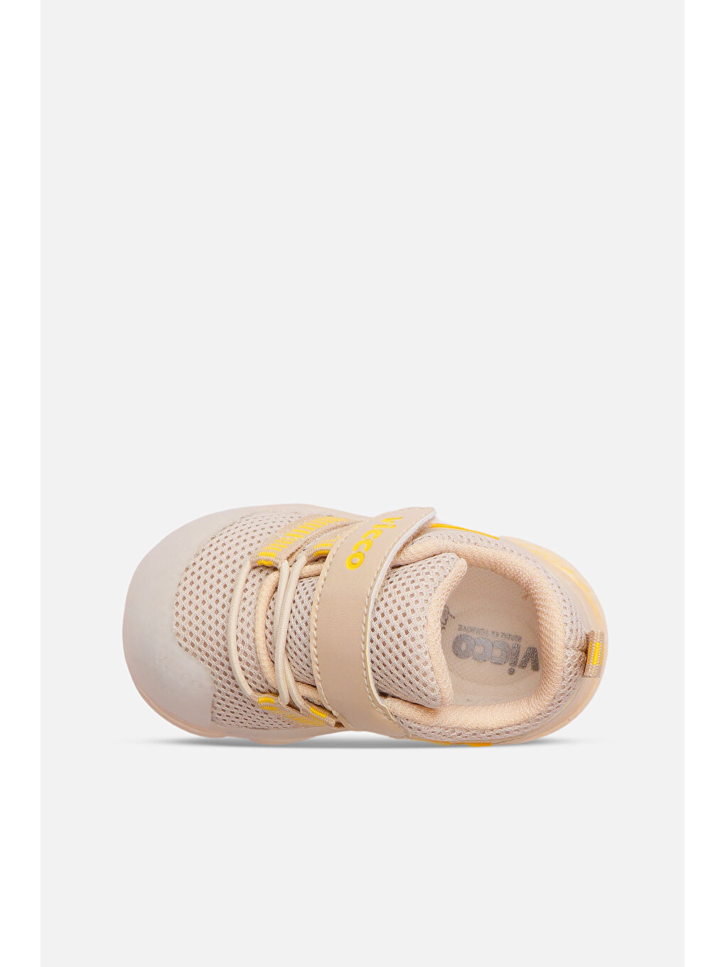 Orante Işıklı Erkek Bebek Bej Spor Ayakkabı-2