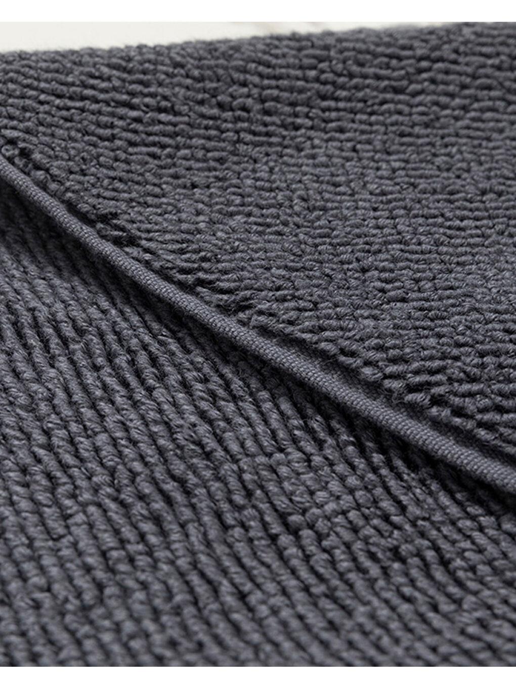 Vanity Pirinç Ayak Havlusu 50x70 cm Antrasit-1