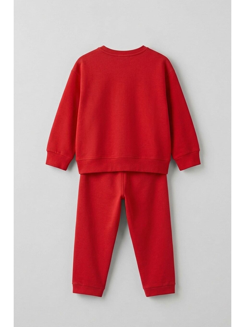 Kırmızı Unisex Çocuk %100 Pamuk Eşofman Takımı-1