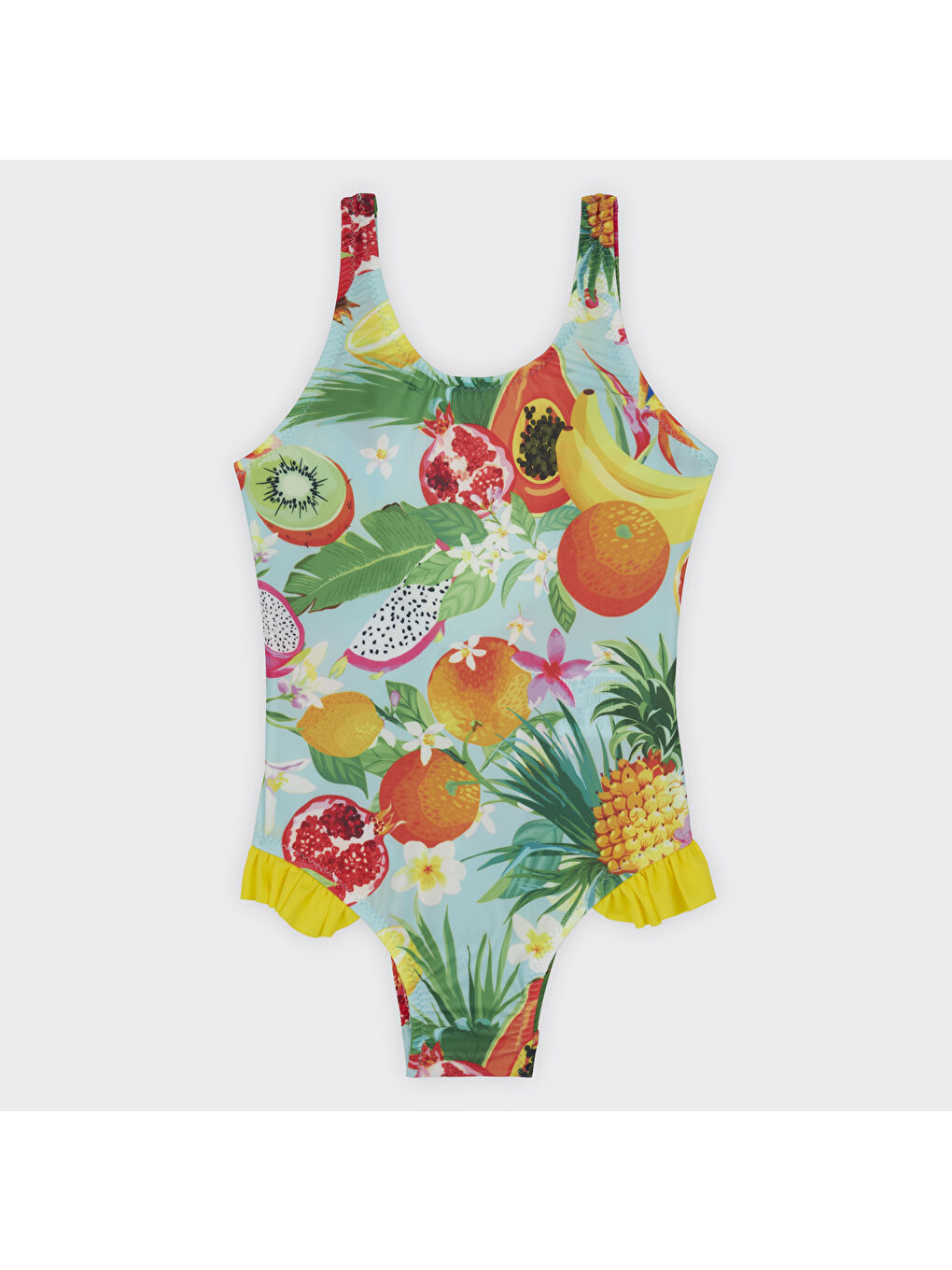 Karışık Kız Çocuk Tropic Desenli Mayo