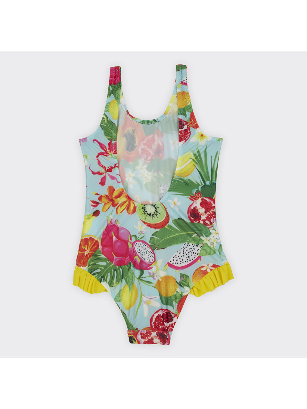 Karışık Kız Çocuk Tropic Desenli Mayo-1