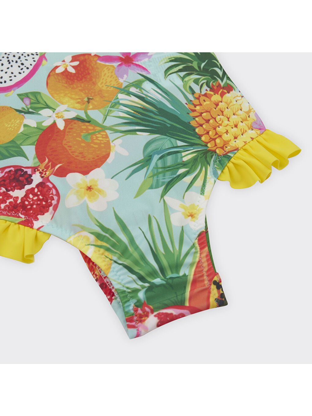 Karışık Kız Çocuk Tropic Desenli Mayo-2
