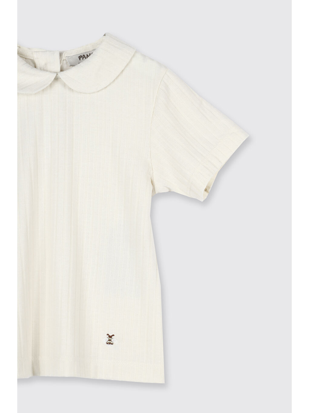 Kız Çocuk Kısa Kollu T-Shirt Ekru-2