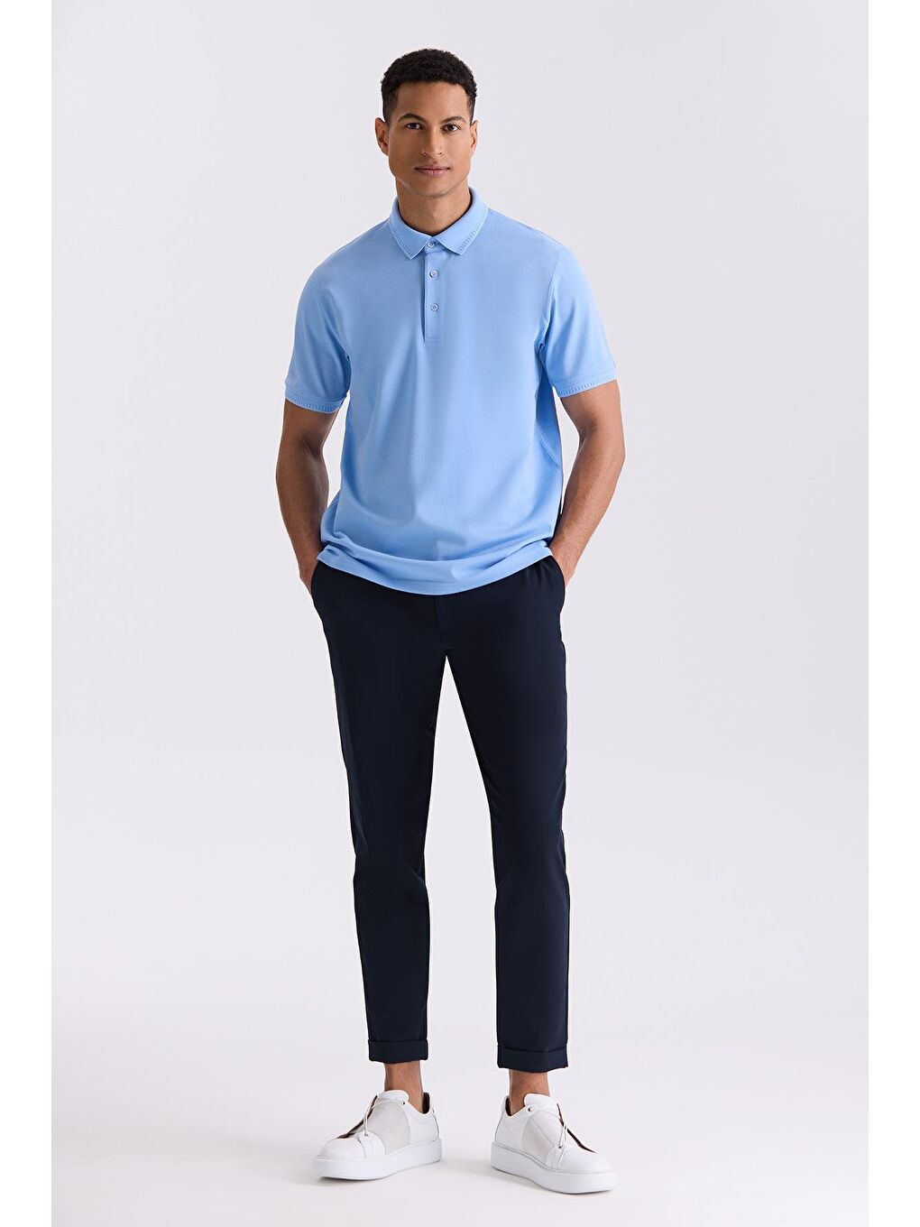 Mavi Slim Fit %100 Pamuk Merserize Polo Yaka T-Shirt-1