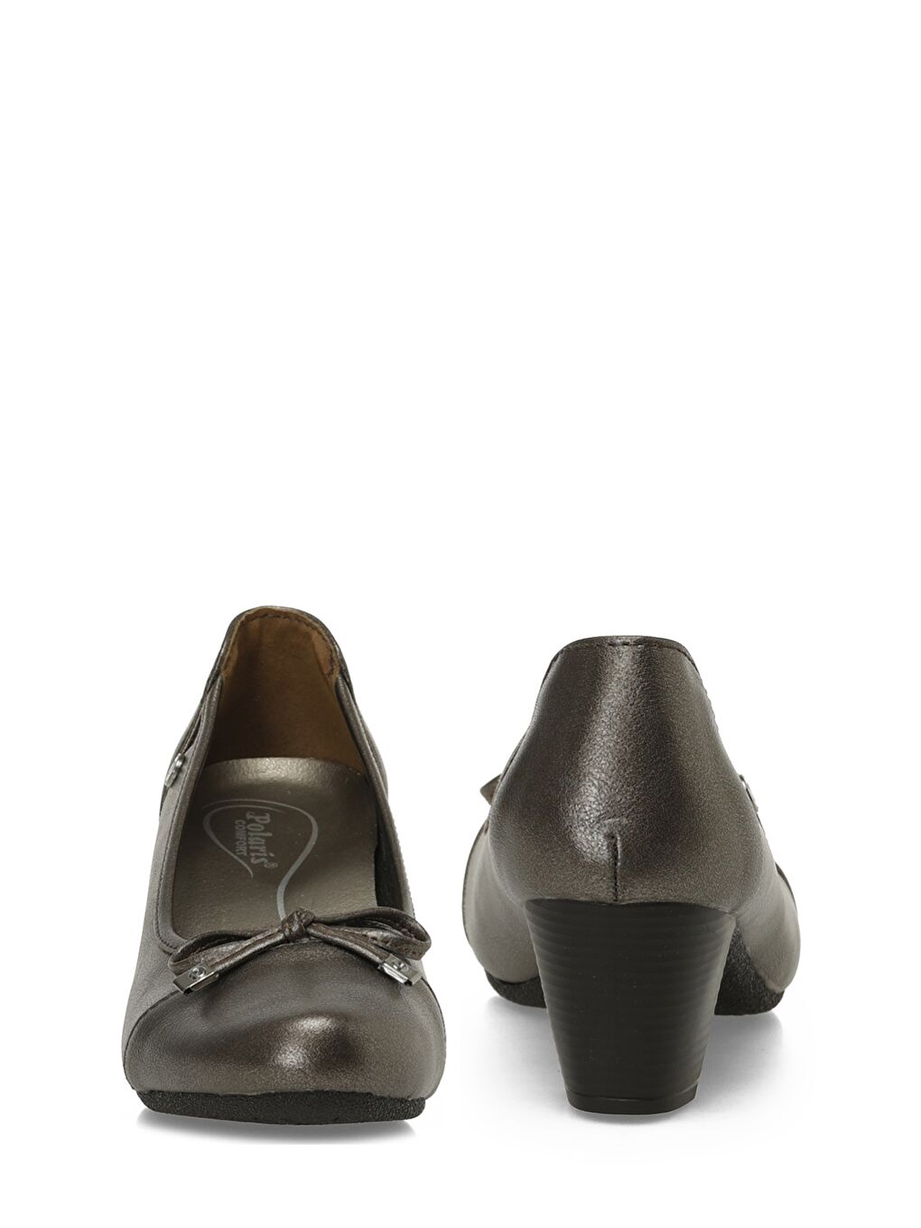 Sarı 167045.PZ5PR Bronz Kadın Topuklu Ayakkabı-4