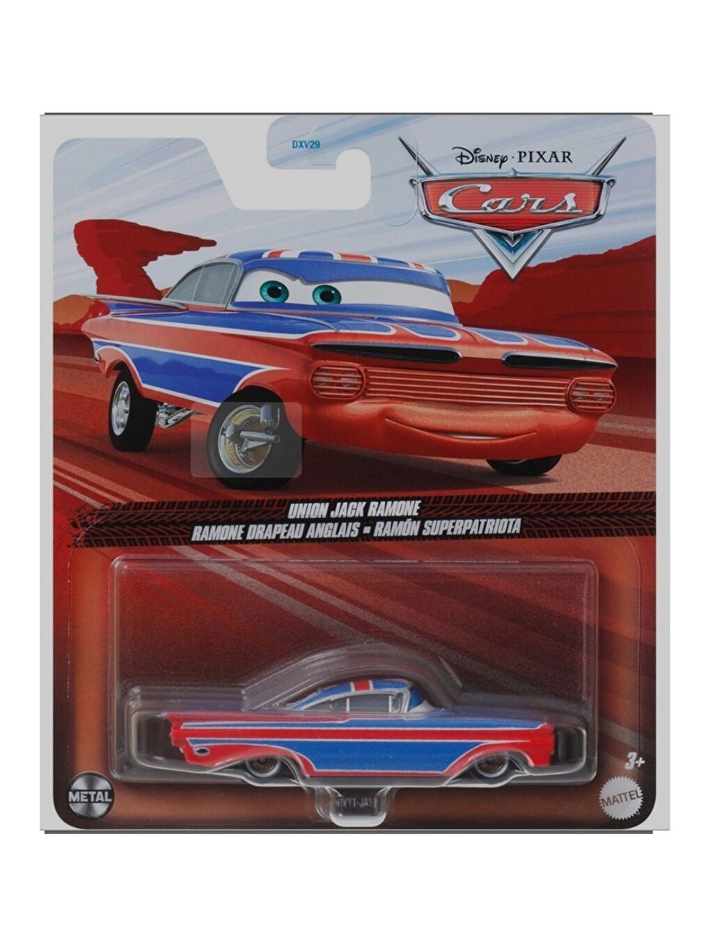 Cars Tekli Karakter Araçlar Union Jack Romeone Mattel HTY11