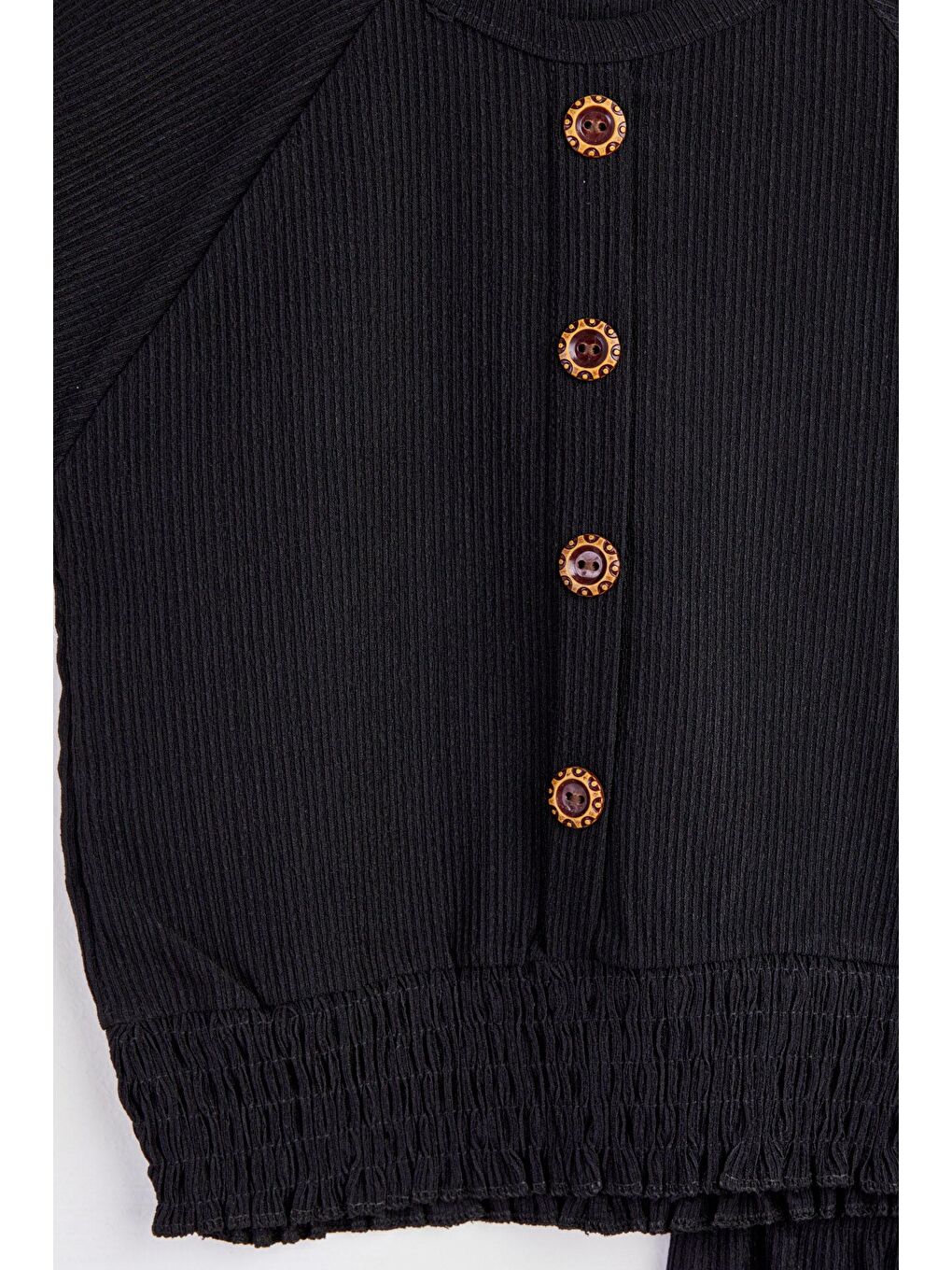 Kız Çocuk Siyah Gipeli İkili Takım - 24944-1