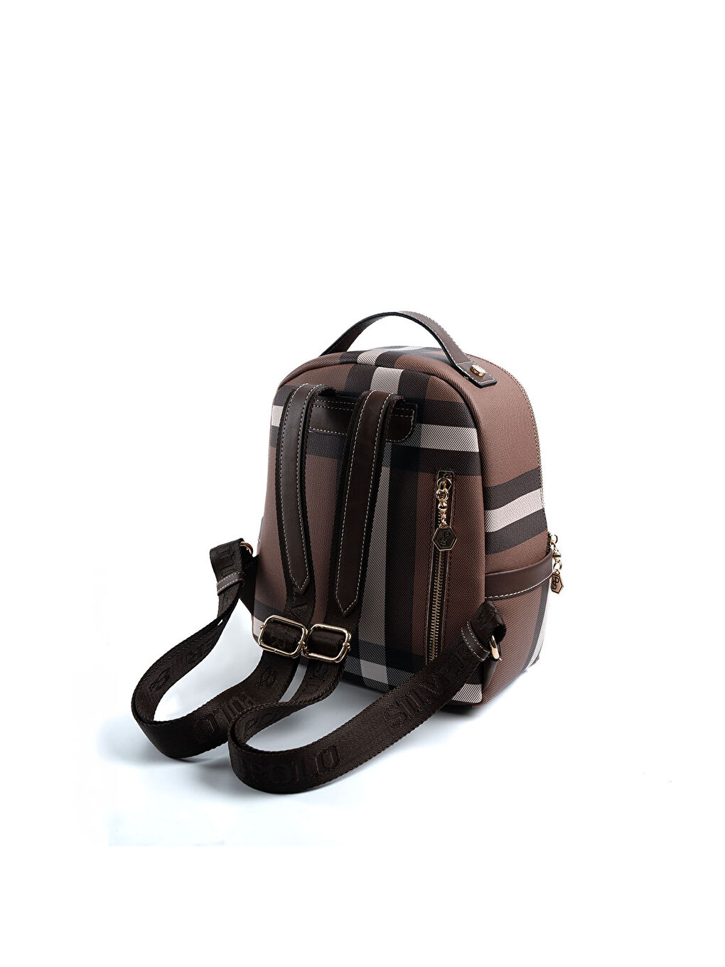 Kahverengi Kadın Sırt Çantası 1061-48058 SILVER POLO MK85 Koyu Kahve-Mat Kahve-3