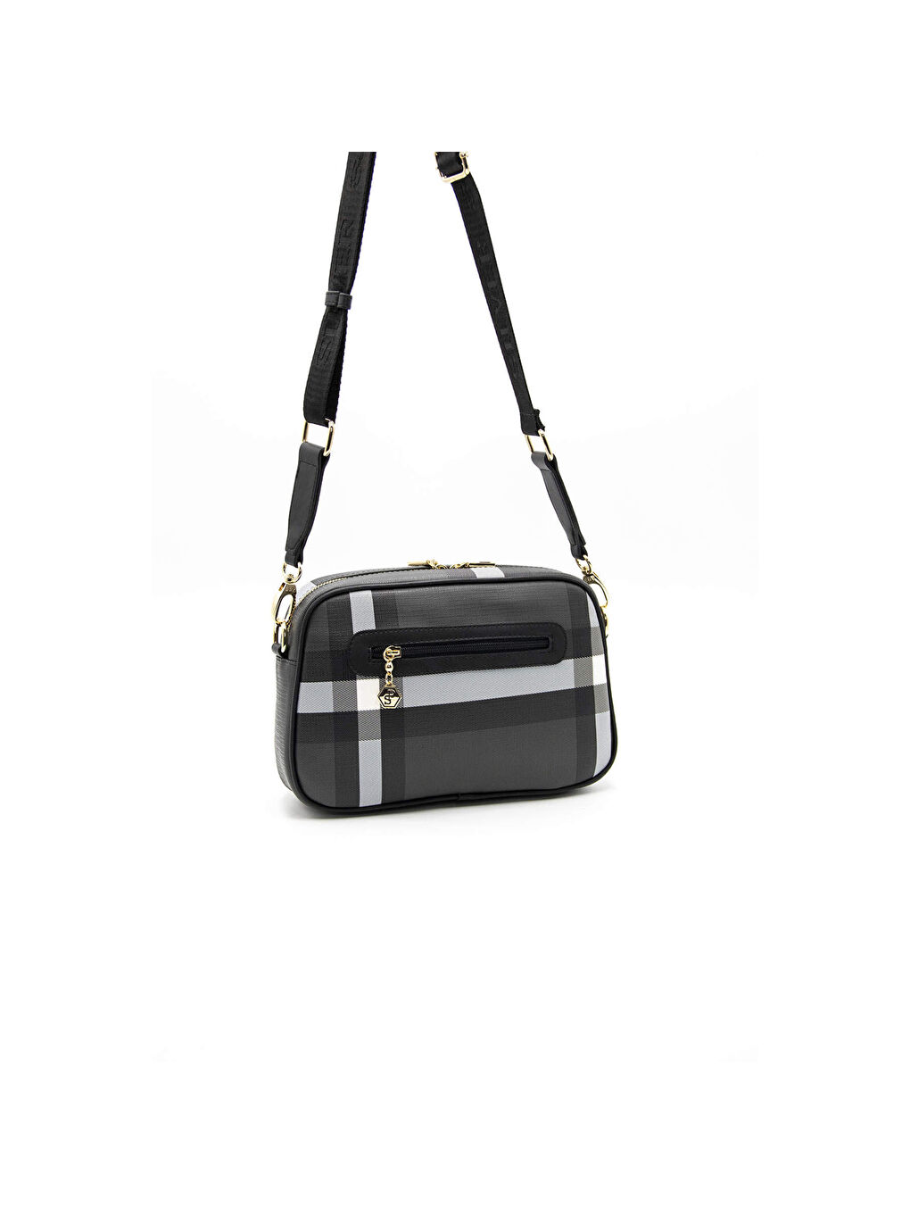 Siyah Kadın Çapraz Çanta 1094-42568 SILVER POLO ÇAPRAZ BAYAN ÇANTASI MK129 SİYAH-MAT SİYAH-3