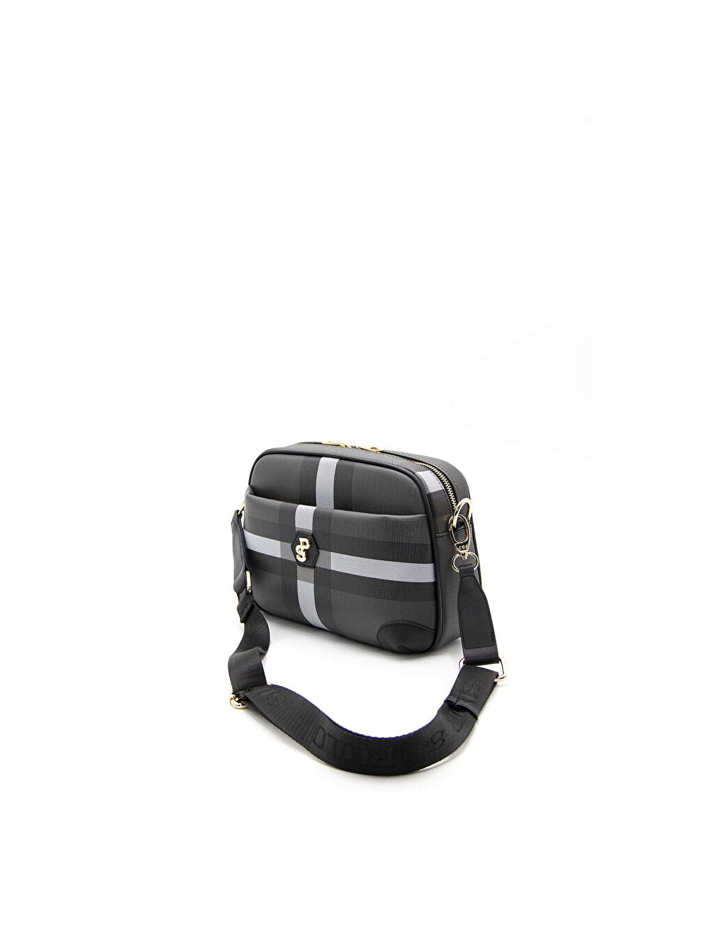 Siyah Kadın Çapraz Çanta 1094-42568 SILVER POLO ÇAPRAZ BAYAN ÇANTASI MK129 SİYAH-MAT SİYAH-4