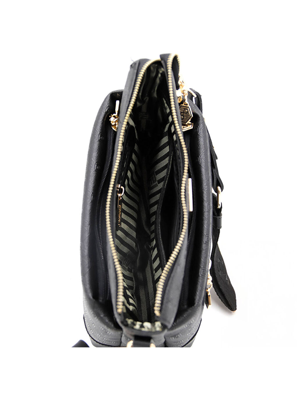 Kahverengi Kadın Çapraz Çanta 1110-48223 SILVER POLO ÇAPRAZ BAYAN ÇANTASI MK80 KAHVE-MAT SİYAH-5