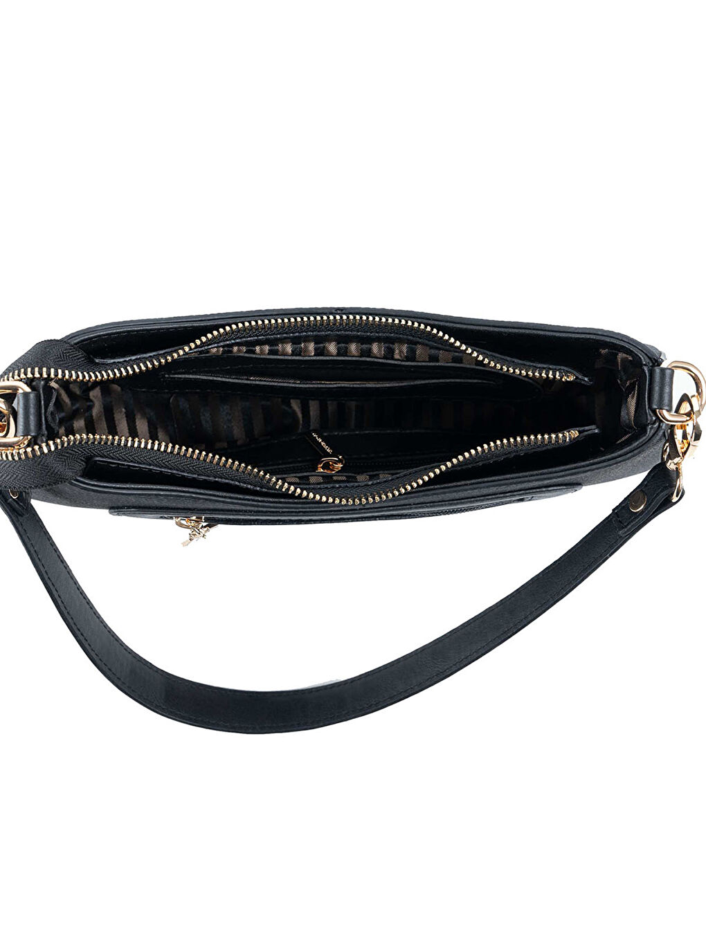 Siyah Kadın Çapraz Çanta 1251-47930 SILVER POLO M178 SİYAH-MAT SİYAH-6