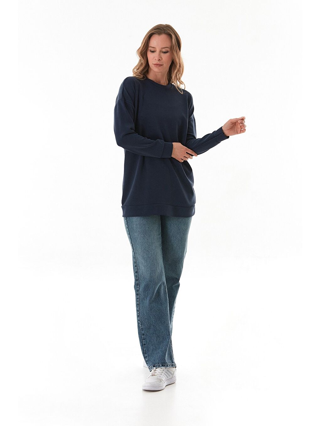 İndigo Basic Bisiklet Yaka Modal Tunik-3