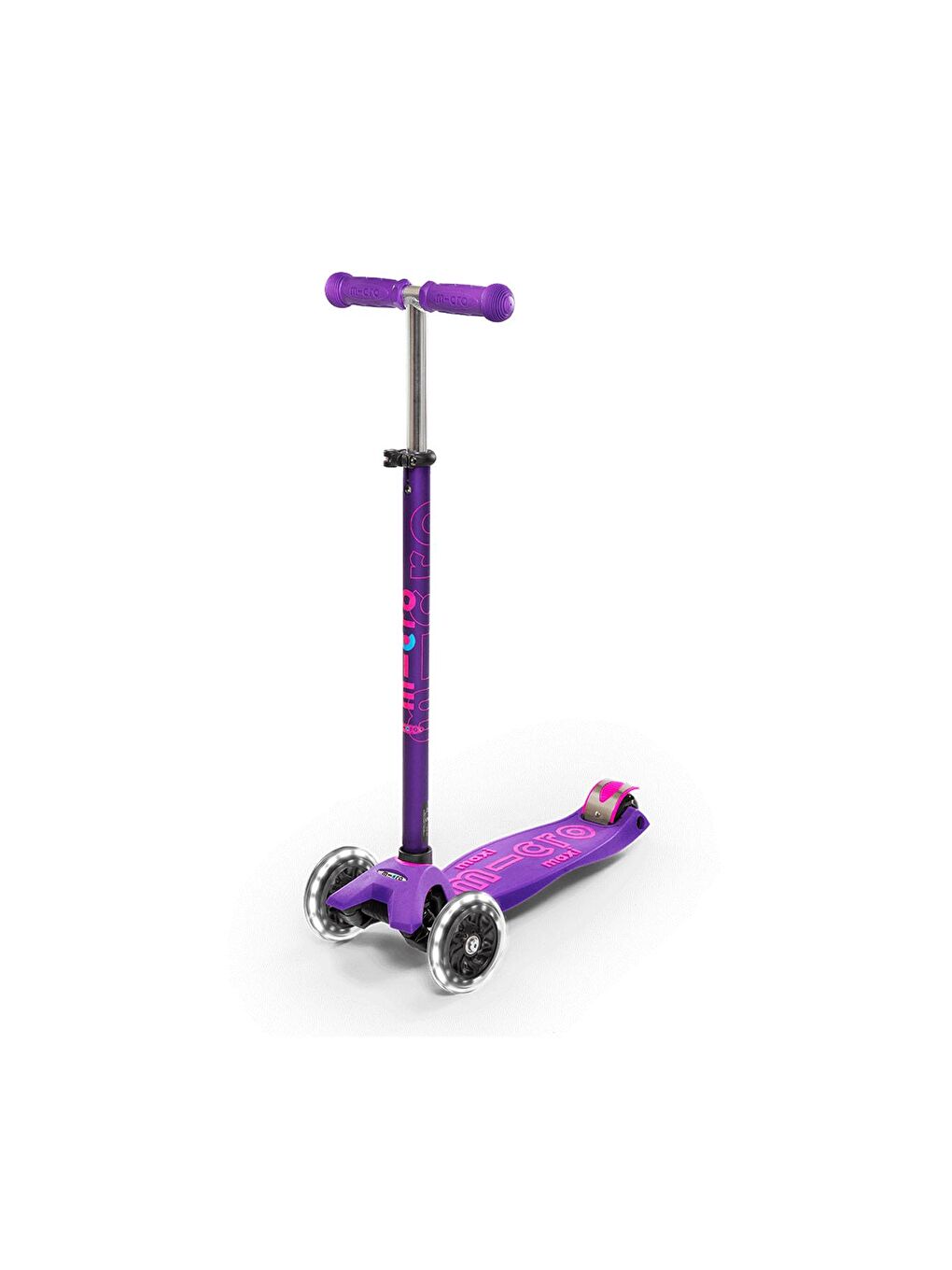 Maxi Deluxe LED 3 Tekerlekli Scooter Purple