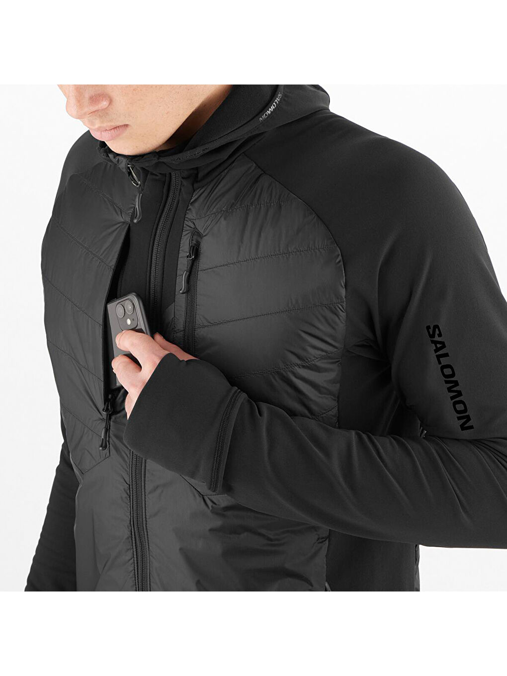 Elixir Hybrid Hd Insul Erkek Siyah Outdoor Ceketi-5