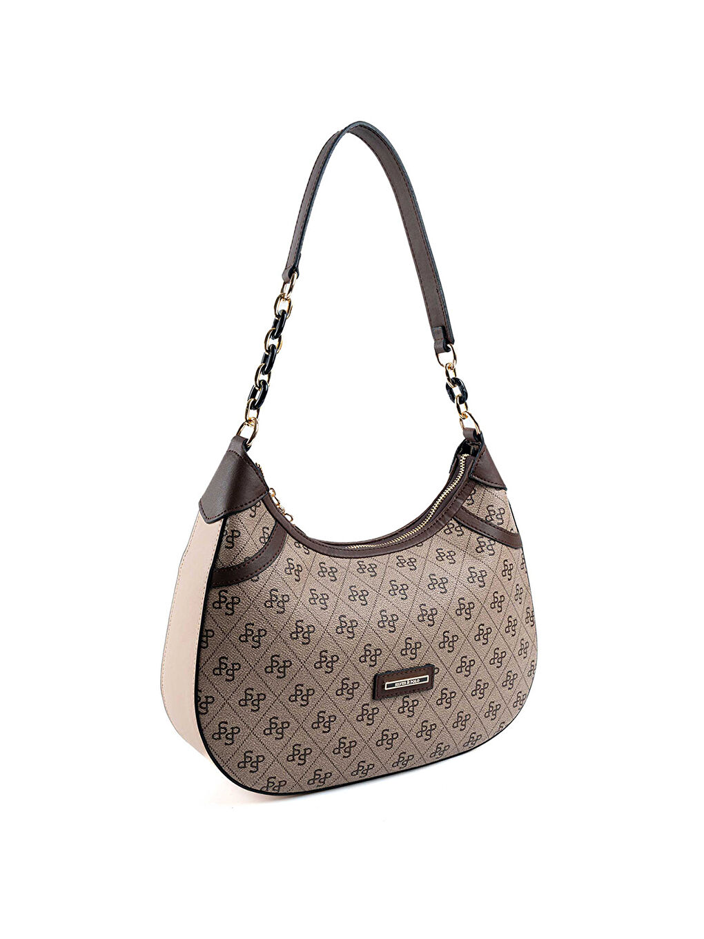 Bej Kadın Omuz Çantası 1255-48140 SILVER POLO M178 KOYU BEJ-MAT KAHVE-TEN-1