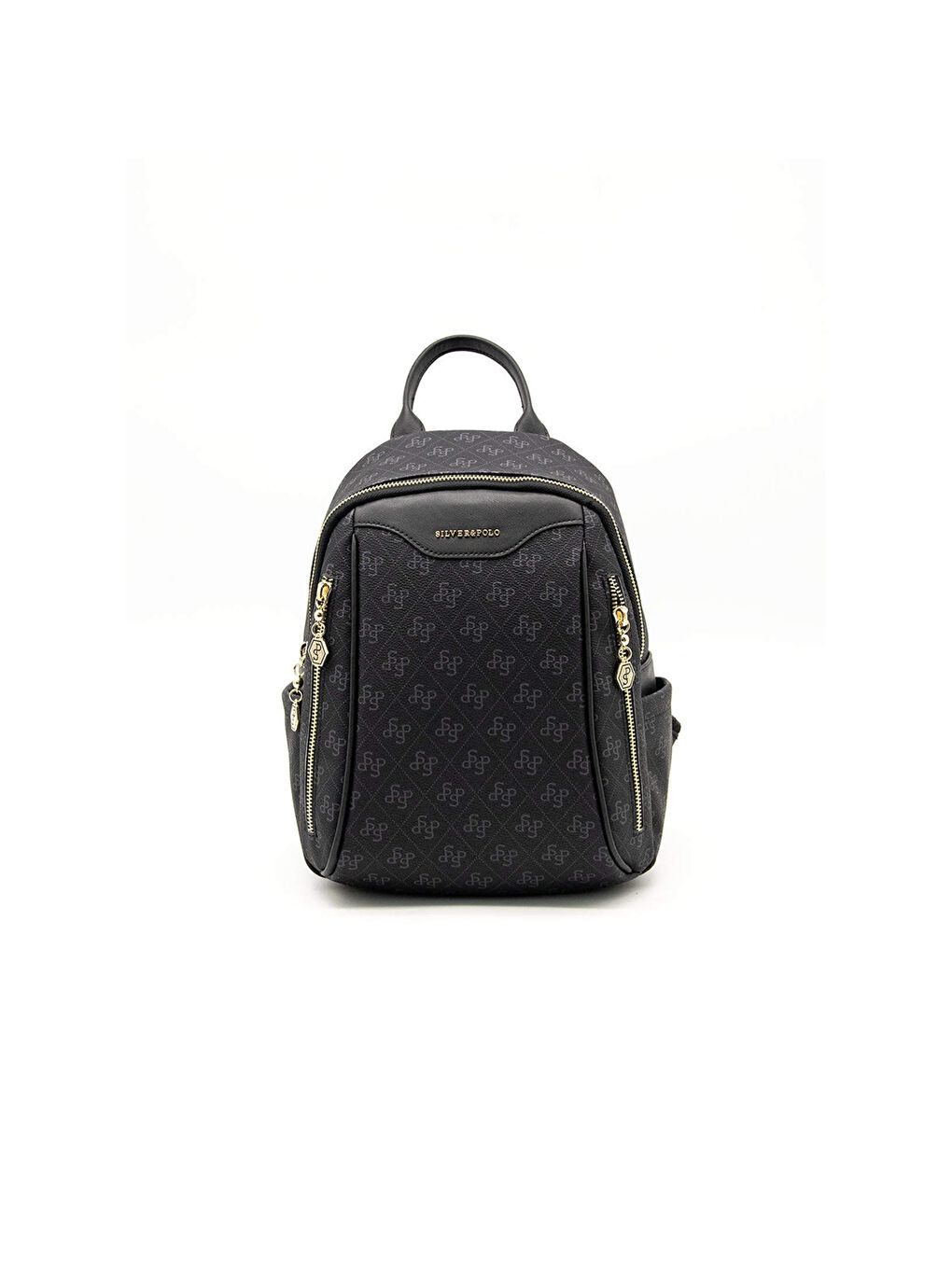 Siyah Kadın 906-45407 SILVER POLO SIRT ÇANTASI M178 SİYAH-MAT SİYAH