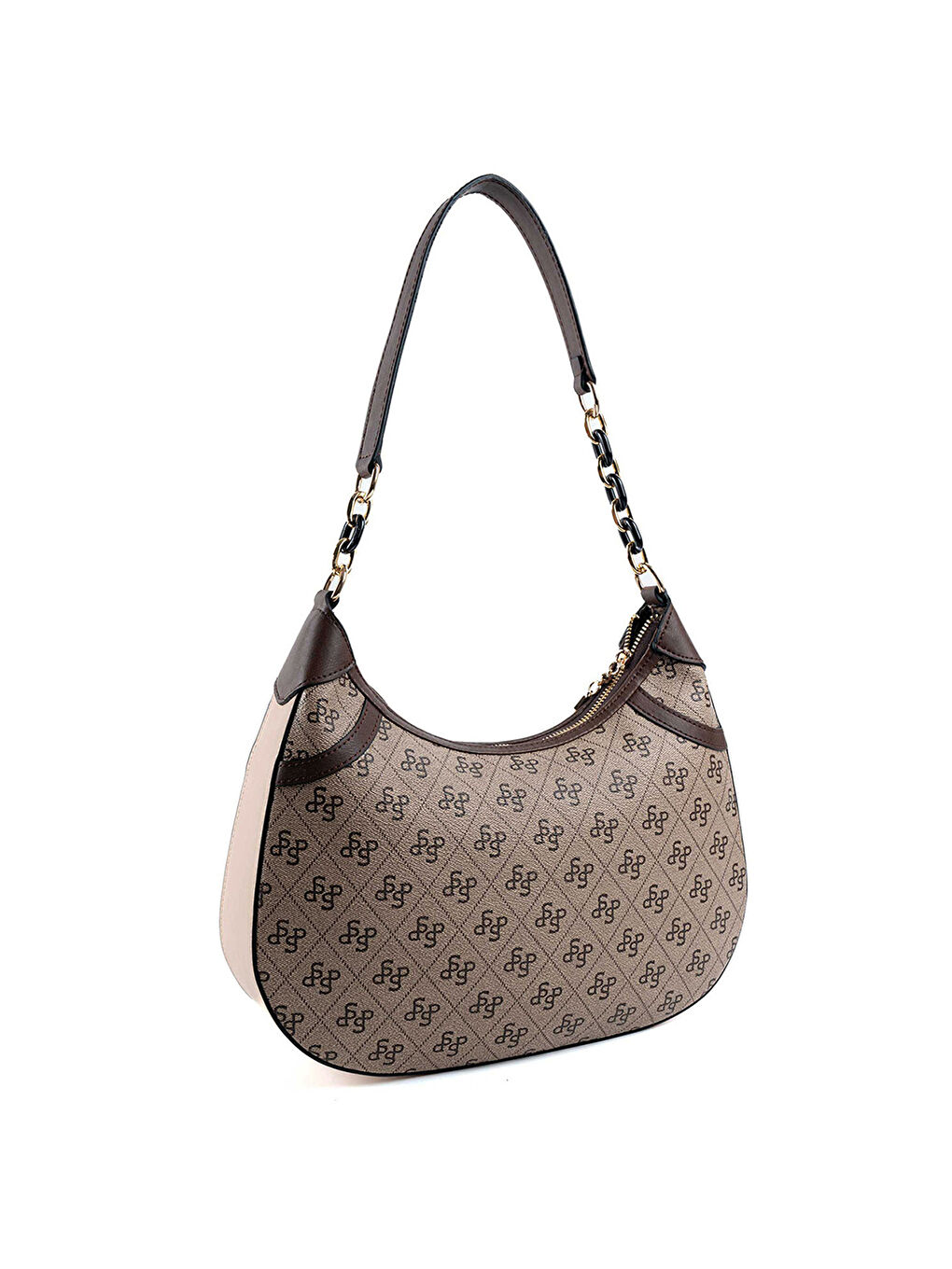 Bej Kadın Omuz Çantası 1255-48140 SILVER POLO M178 KOYU BEJ-MAT KAHVE-TEN-3