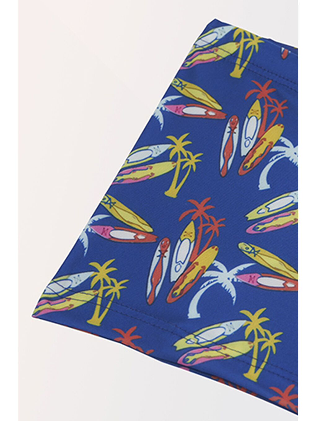 Mavi Erkek Çocuk Sörf Tahtası Desenli Trunk-2