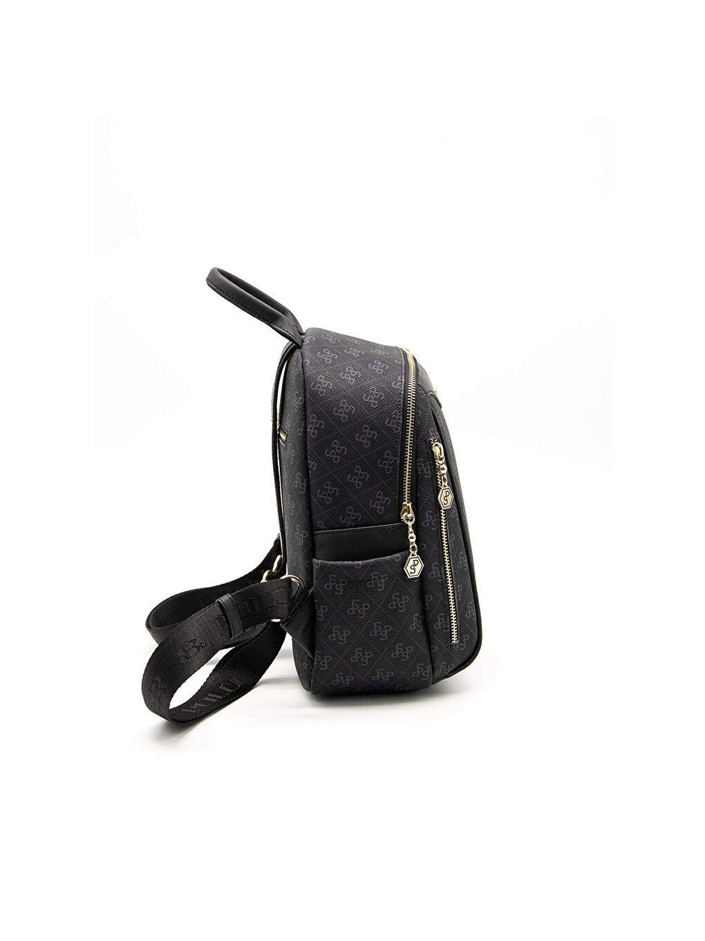 Siyah Kadın 906-45407 SILVER POLO SIRT ÇANTASI M178 SİYAH-MAT SİYAH-2