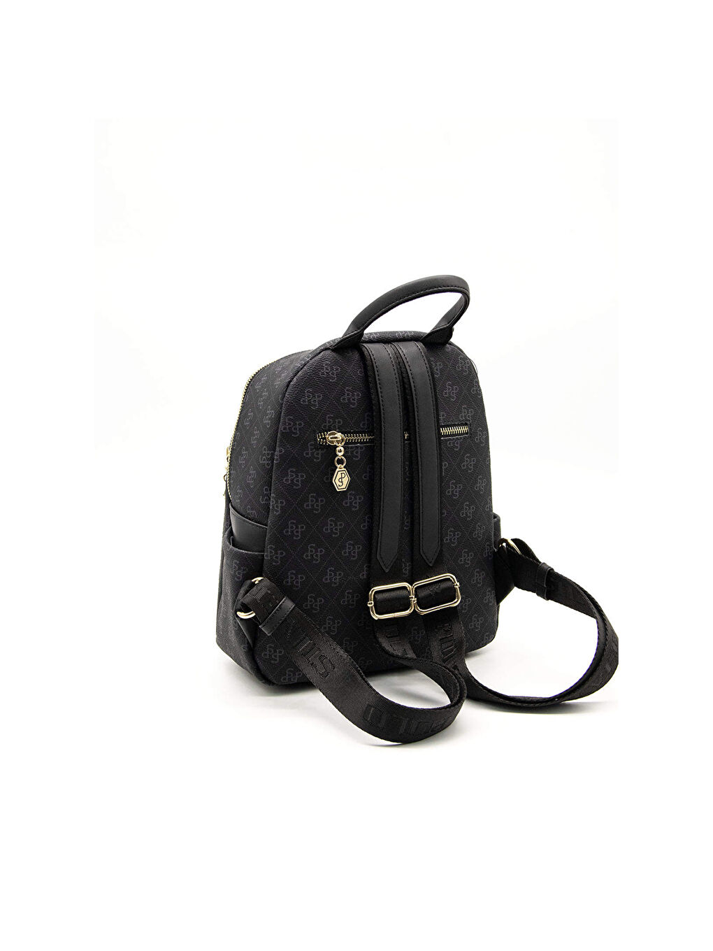 Siyah Kadın 906-45407 SILVER POLO SIRT ÇANTASI M178 SİYAH-MAT SİYAH-3